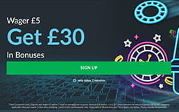A bonus from BetVictor to deposit £5 and get £30
