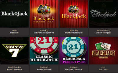 Blackjack Selection at National Casino