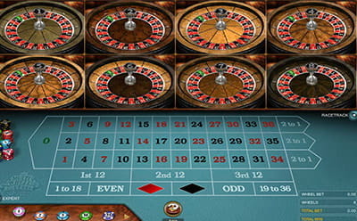 Multiwheel Roulette Gold by Microgaming