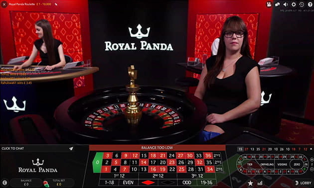 Live Roulette at Royal Panda Casino