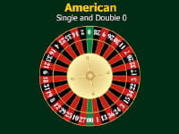 American Roulette Wheel Sections