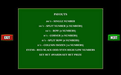 What is payout on roulette