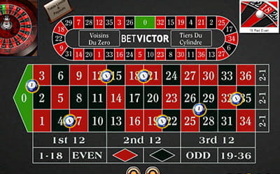roulette wheel layout double zero